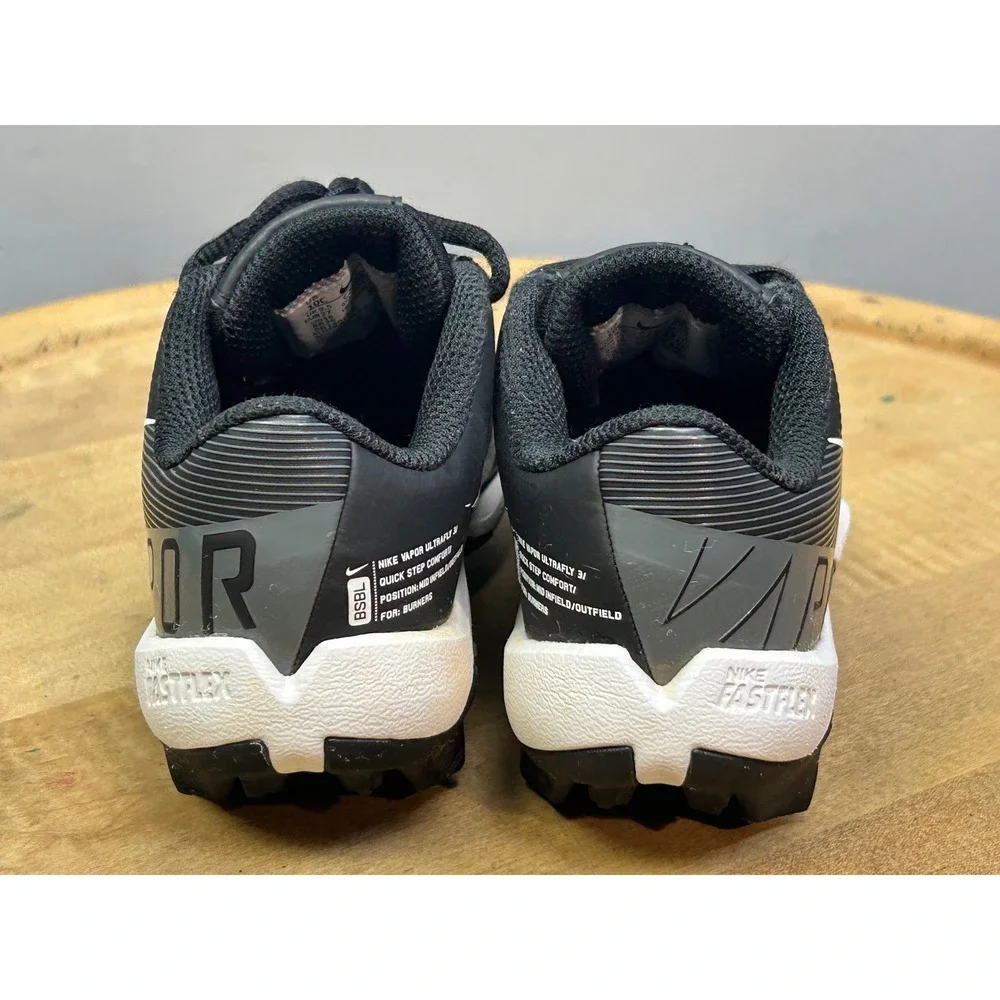 Nike Baseball Cleats Kid 10C Black Vapor Ultrafly 3 Keystone CZ4984-009 Athletic